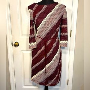 Women’s Crochet Dress Purple and Cream